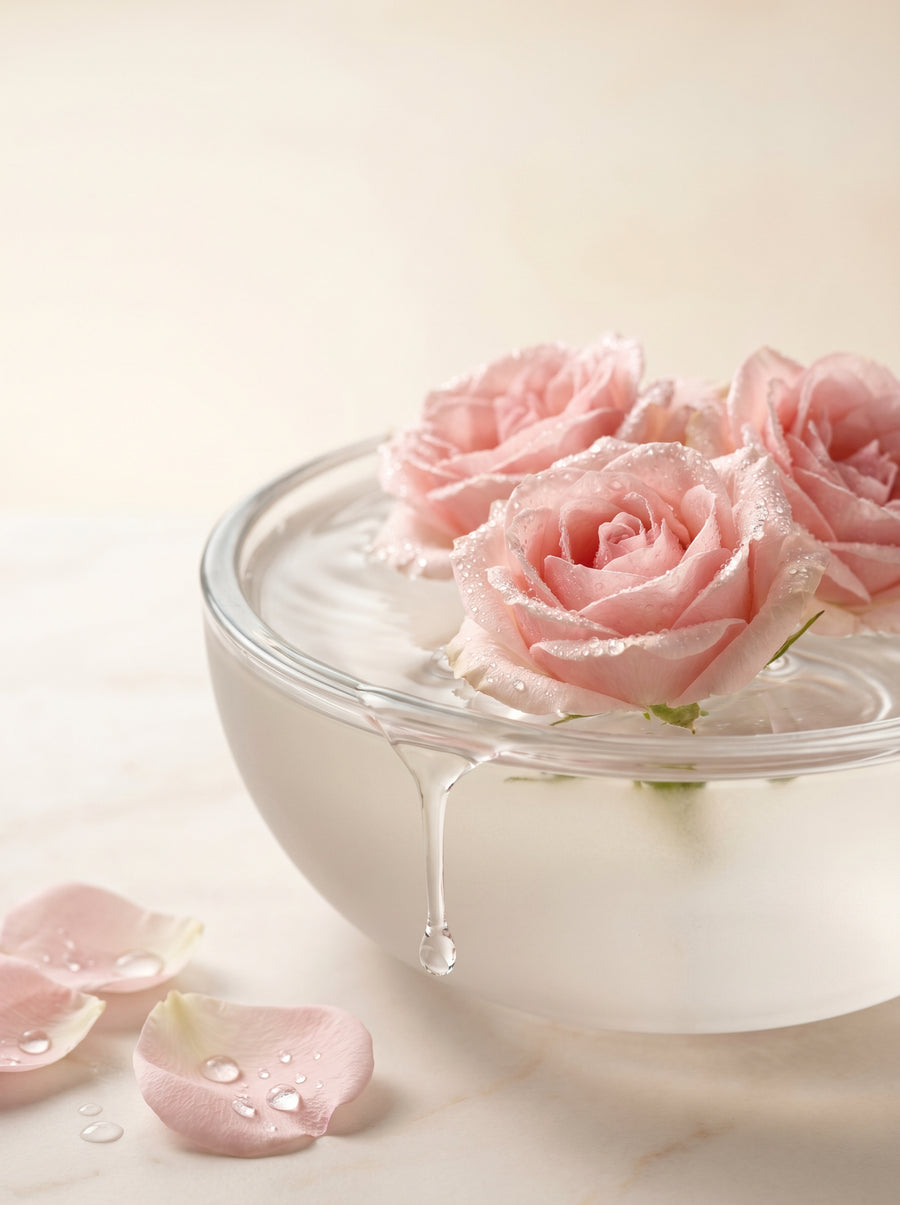 The Damascus rose as base